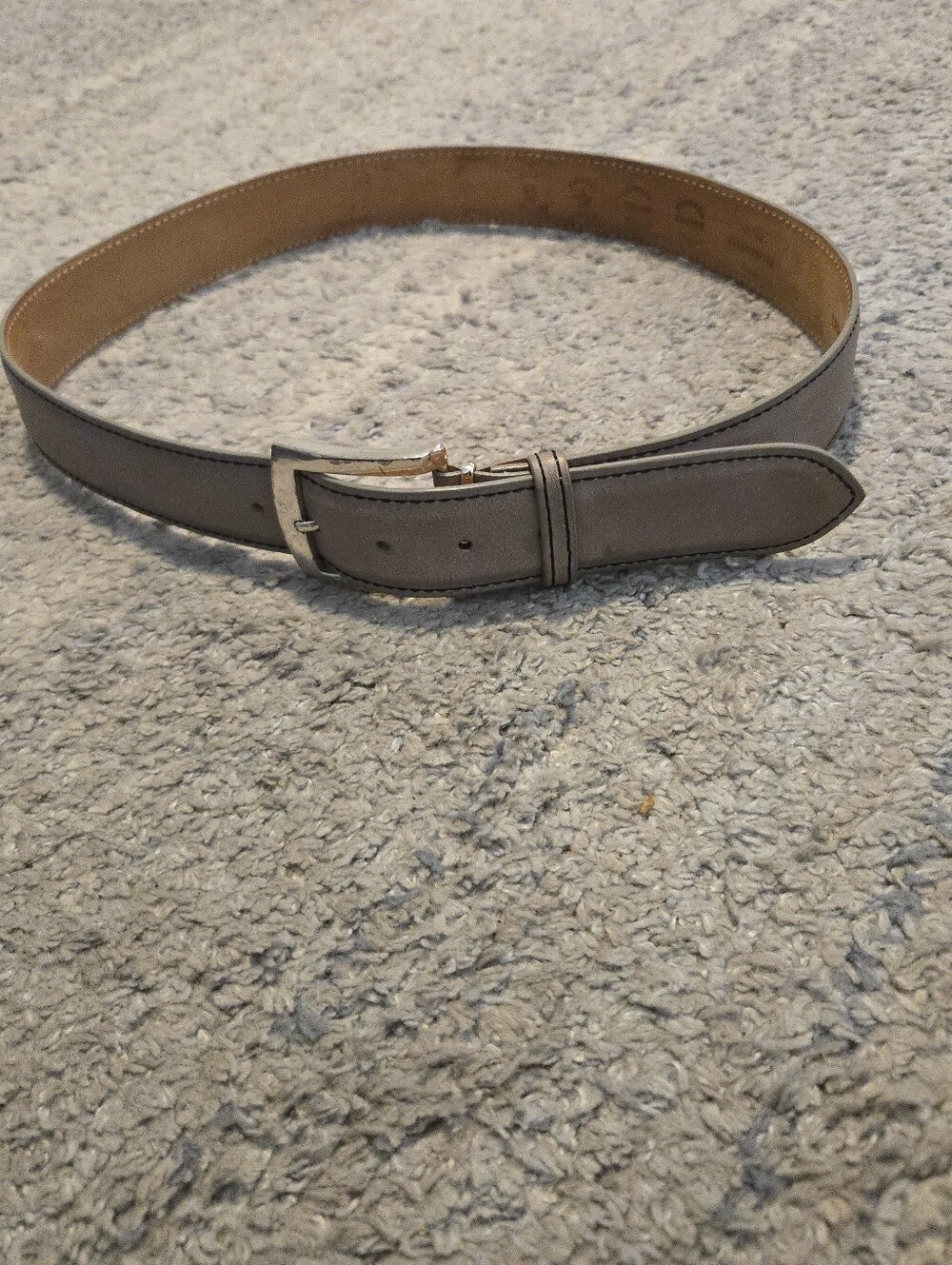 Links & Kings Handcrafted Italian Leather Golf Belt Gray Mens Custom